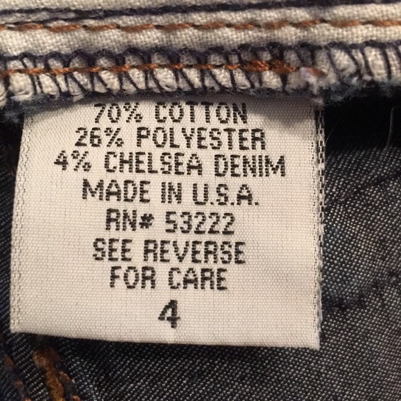 David Kahn Jeans Dark Wash Boot Cut Flare Size 4 Y2K - Picture 10 of 11